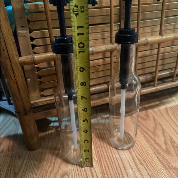 Set of 2 Target Coffee Bar Syrup Pumps Dispensers New Glass Bottles Black NEW - Picture 4 of 4